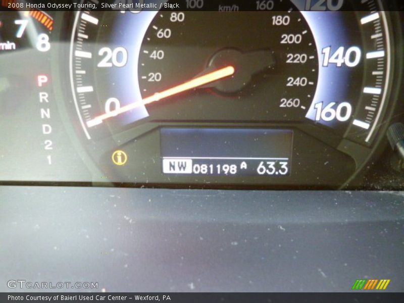 Silver Pearl Metallic / Black 2008 Honda Odyssey Touring