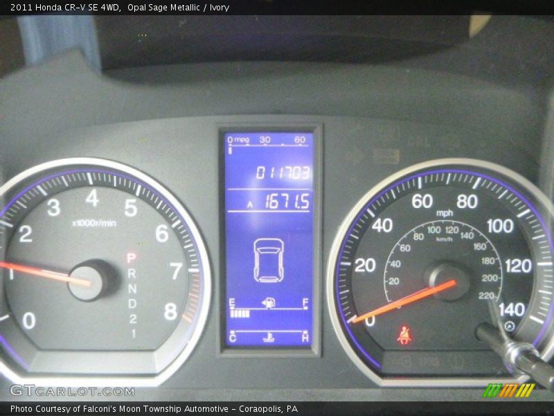 Opal Sage Metallic / Ivory 2011 Honda CR-V SE 4WD