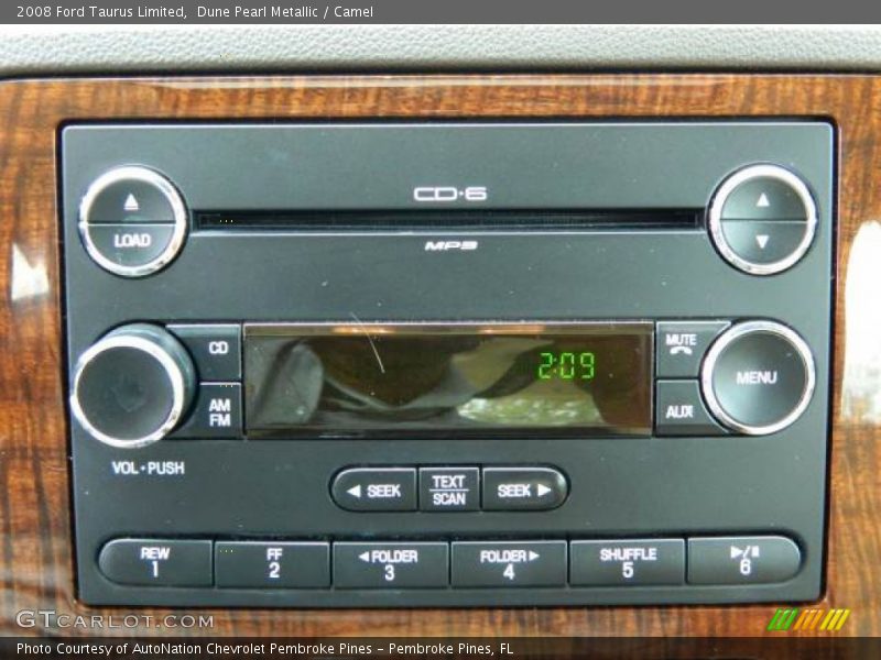 Audio System of 2008 Taurus Limited