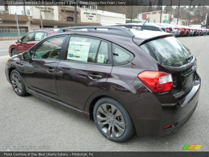 Deep Cherry Red Pearl / Ivory 2013 Subaru Impreza 2.0i Sport Limited 5 Door