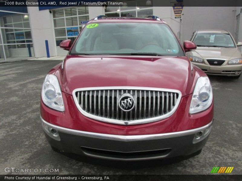 Red Jewel / Titanium/Dark Titanium 2008 Buick Enclave CXL AWD