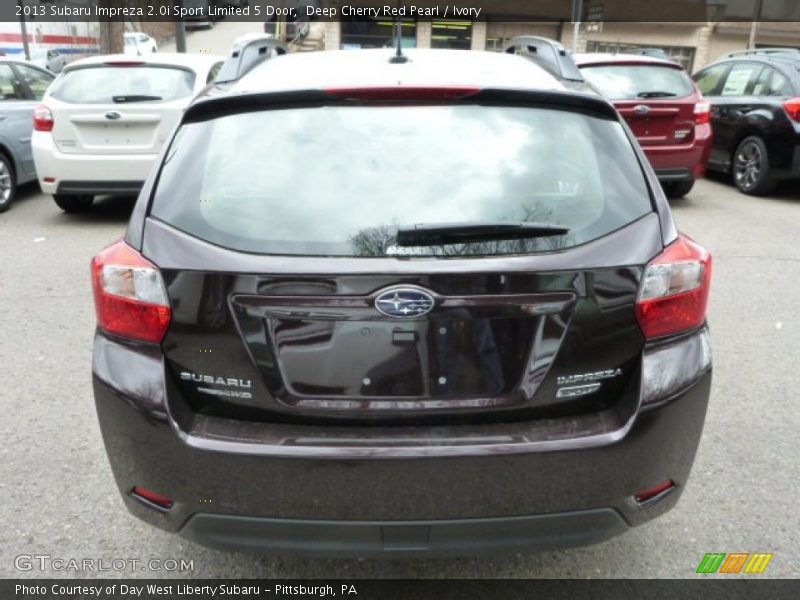 Deep Cherry Red Pearl / Ivory 2013 Subaru Impreza 2.0i Sport Limited 5 Door