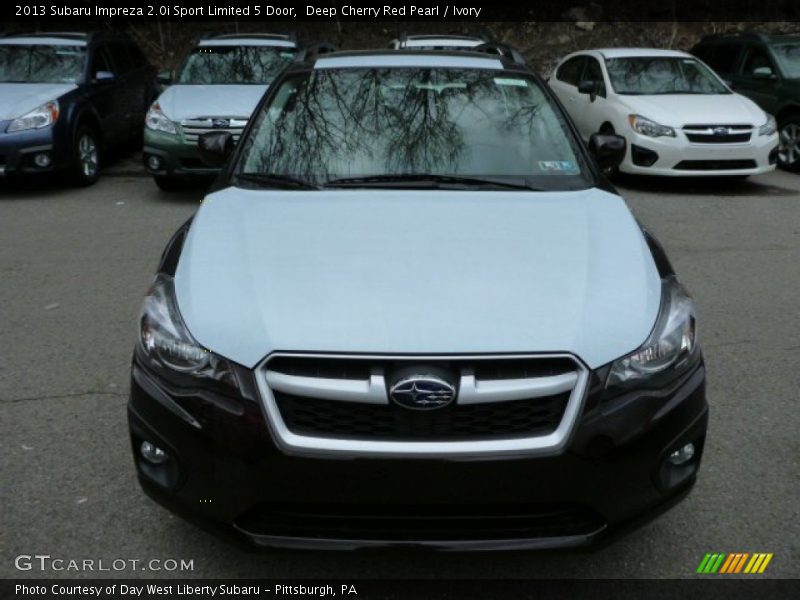 Deep Cherry Red Pearl / Ivory 2013 Subaru Impreza 2.0i Sport Limited 5 Door