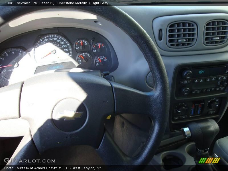 Silverstone Metallic / Light Gray 2008 Chevrolet TrailBlazer LS