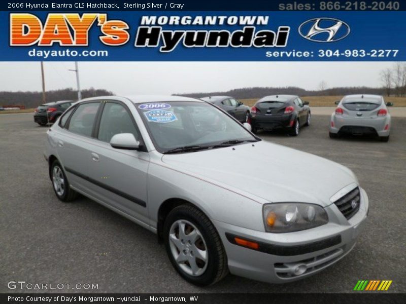 Sterling Silver / Gray 2006 Hyundai Elantra GLS Hatchback