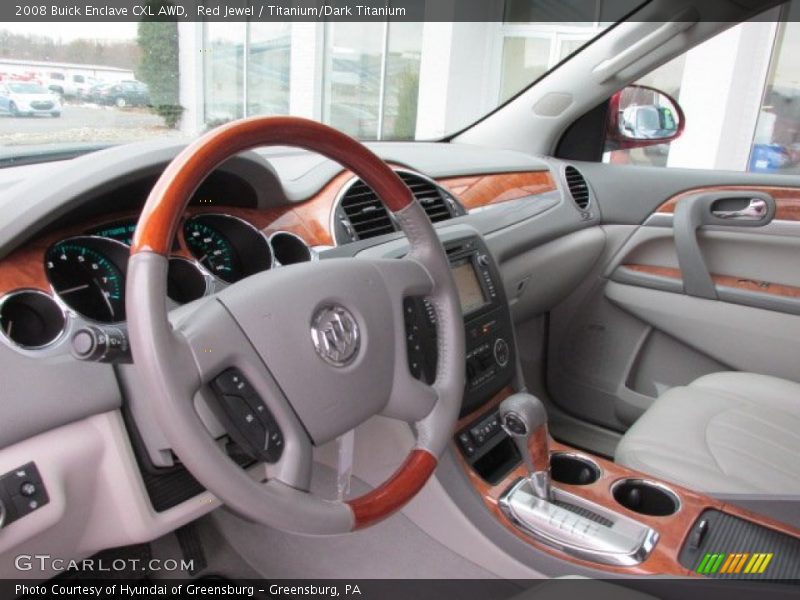 Red Jewel / Titanium/Dark Titanium 2008 Buick Enclave CXL AWD