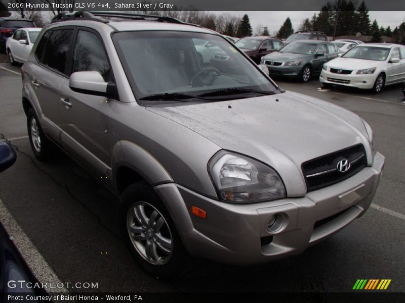 Sahara Silver / Gray 2006 Hyundai Tucson GLS V6 4x4