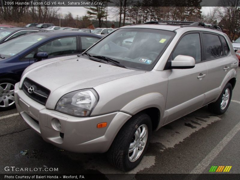 Sahara Silver / Gray 2006 Hyundai Tucson GLS V6 4x4