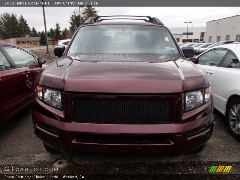 Dark Cherry Pearl / Beige 2008 Honda Ridgeline RT