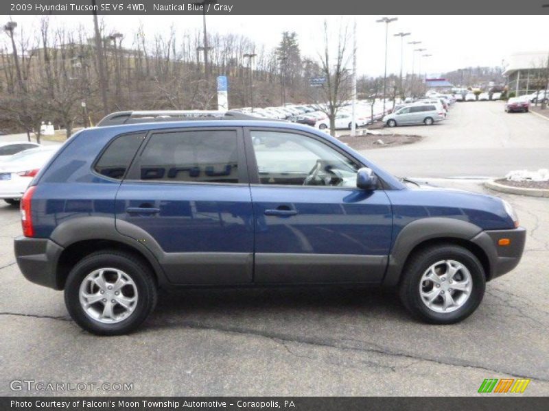Nautical Blue / Gray 2009 Hyundai Tucson SE V6 4WD