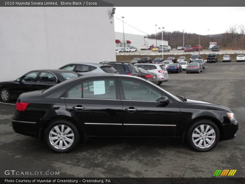 Ebony Black / Cocoa 2010 Hyundai Sonata Limited