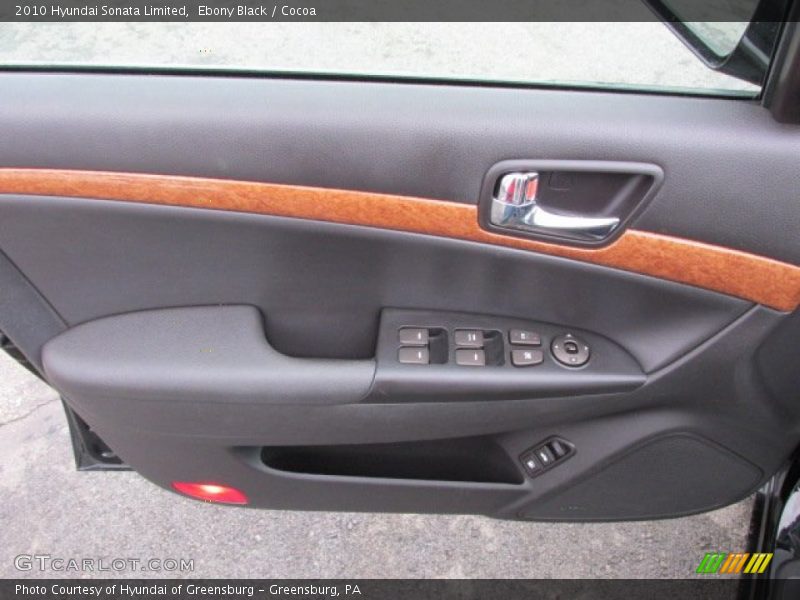 Ebony Black / Cocoa 2010 Hyundai Sonata Limited