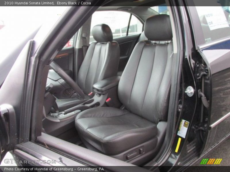 Ebony Black / Cocoa 2010 Hyundai Sonata Limited