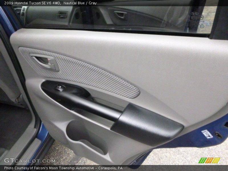 Nautical Blue / Gray 2009 Hyundai Tucson SE V6 4WD