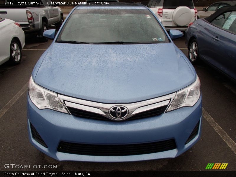 Clearwater Blue Metallic / Light Gray 2012 Toyota Camry LE