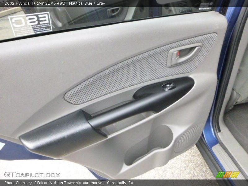 Nautical Blue / Gray 2009 Hyundai Tucson SE V6 4WD