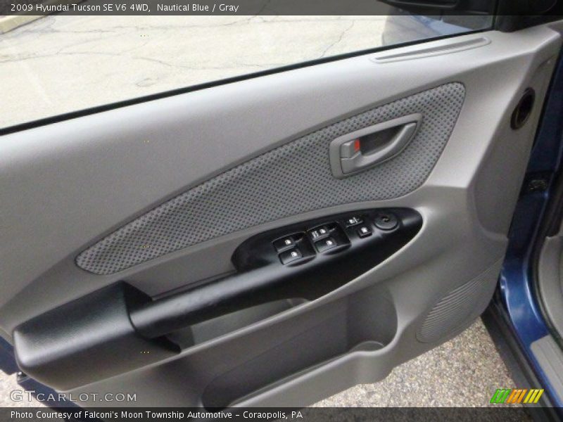 Nautical Blue / Gray 2009 Hyundai Tucson SE V6 4WD