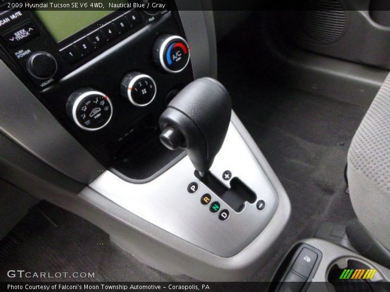 Nautical Blue / Gray 2009 Hyundai Tucson SE V6 4WD