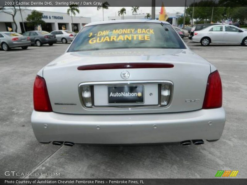 Sterling Silver / Dark Gray 2003 Cadillac DeVille DHS