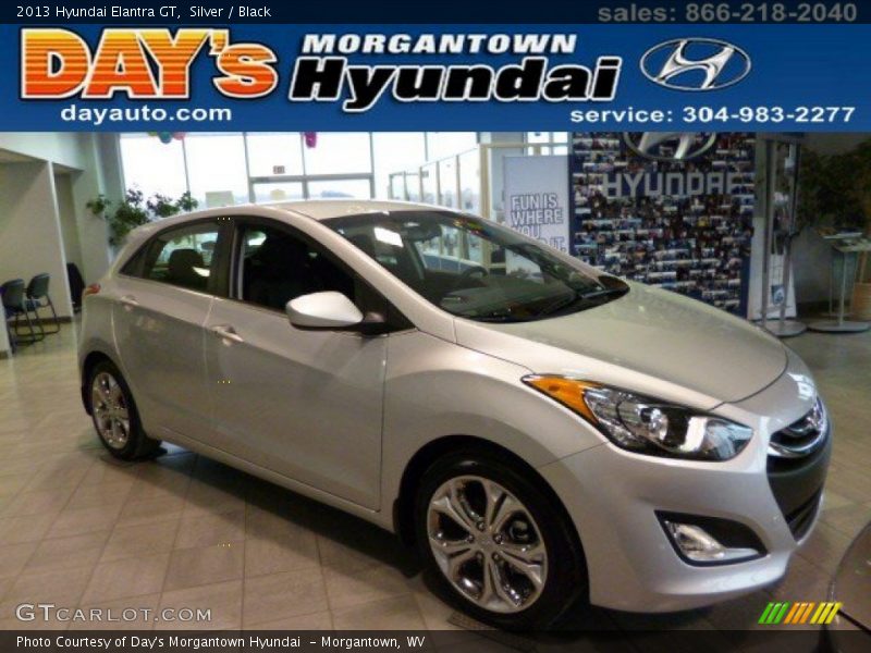 Silver / Black 2013 Hyundai Elantra GT