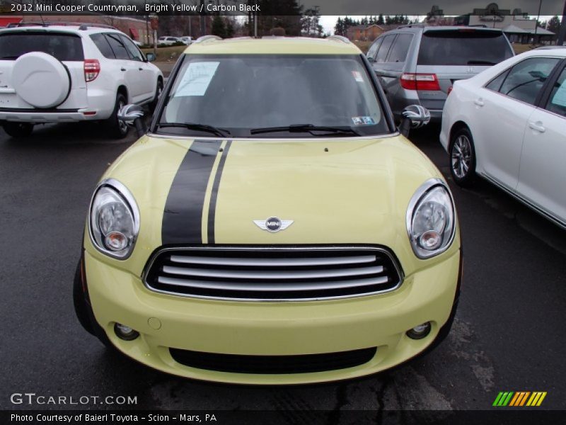 Bright Yellow / Carbon Black 2012 Mini Cooper Countryman