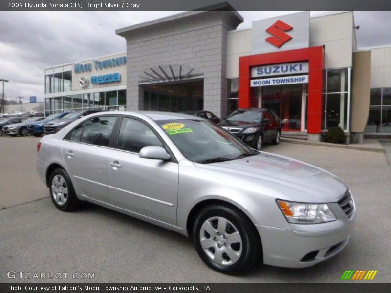 Bright Silver / Gray 2009 Hyundai Sonata GLS