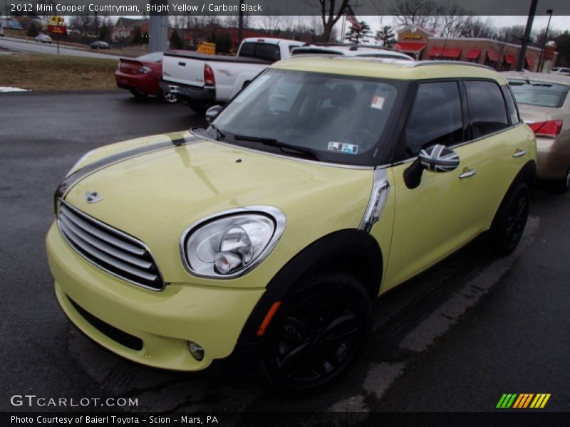 Bright Yellow / Carbon Black 2012 Mini Cooper Countryman