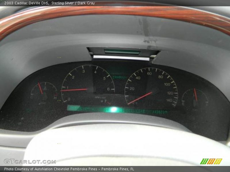 Sterling Silver / Dark Gray 2003 Cadillac DeVille DHS