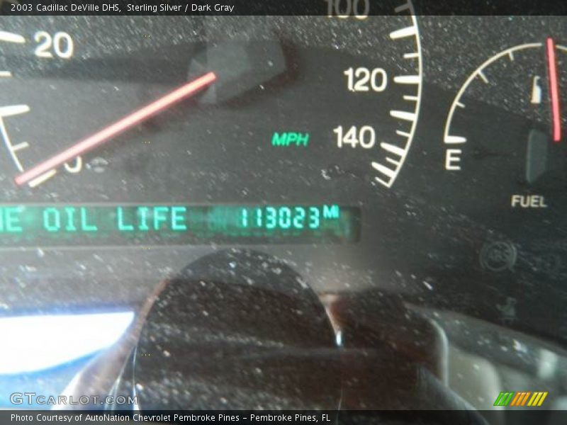 Sterling Silver / Dark Gray 2003 Cadillac DeVille DHS