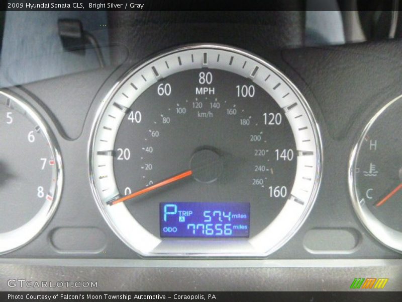 Bright Silver / Gray 2009 Hyundai Sonata GLS
