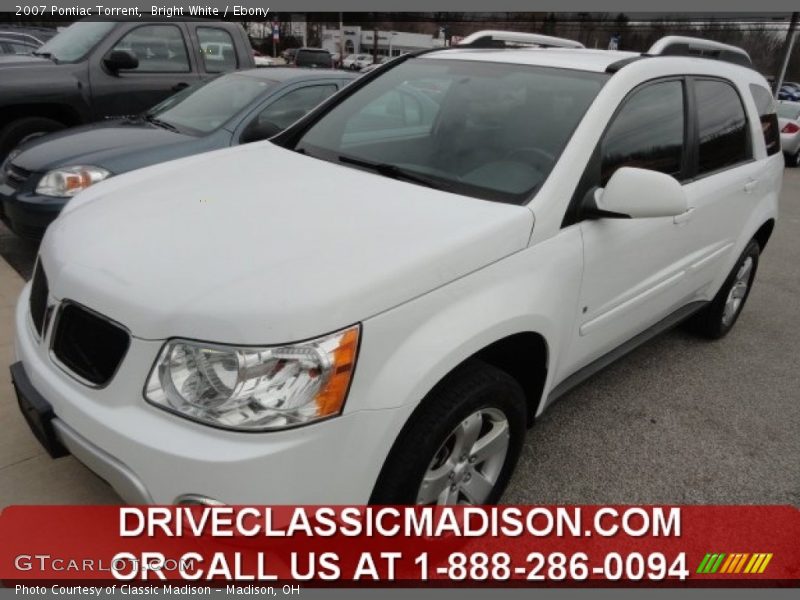 Bright White / Ebony 2007 Pontiac Torrent