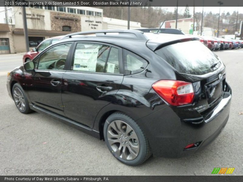 Obsidian Black Pearl / Ivory 2013 Subaru Impreza 2.0i Sport Limited 5 Door