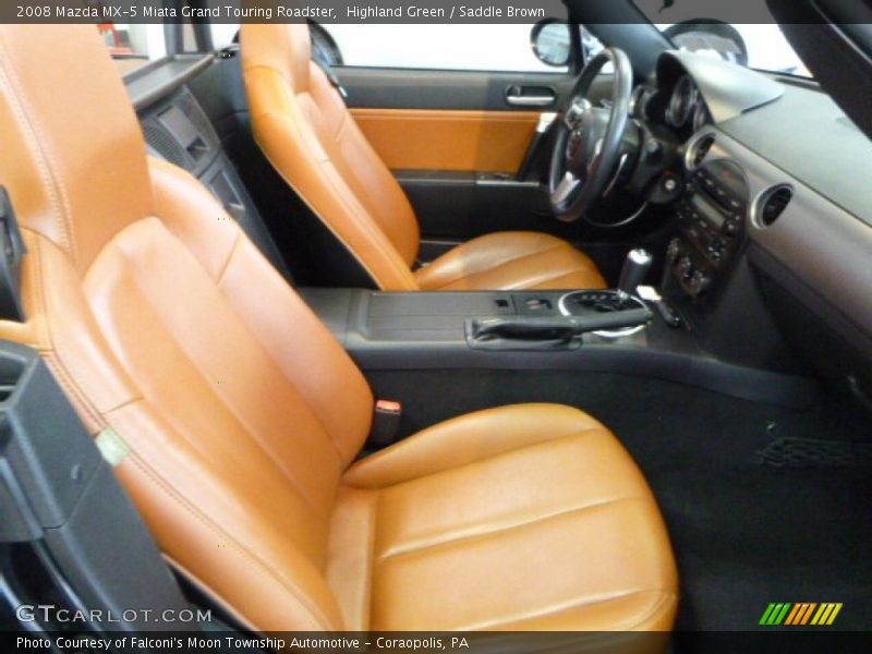 Highland Green / Saddle Brown 2008 Mazda MX-5 Miata Grand Touring Roadster
