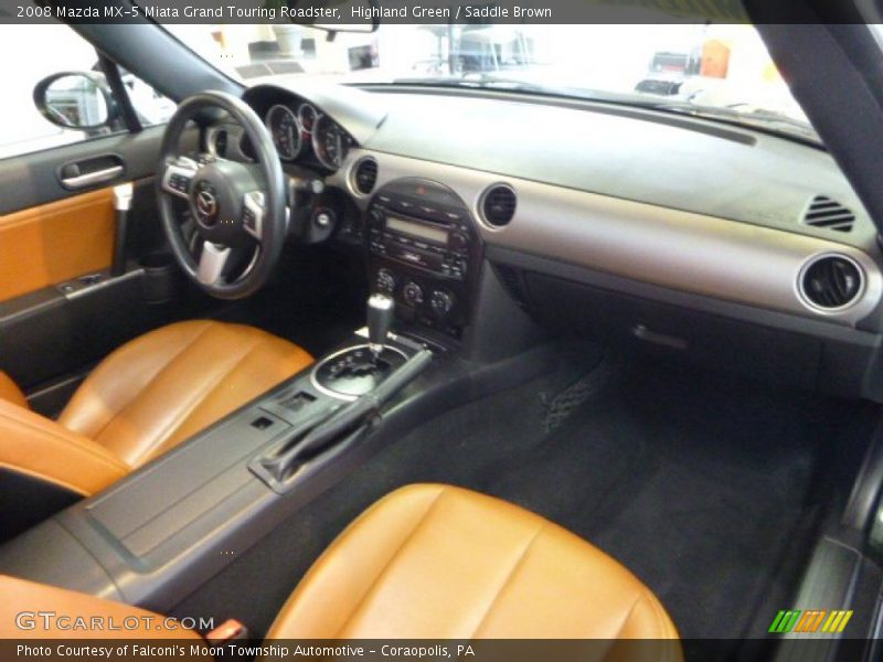Highland Green / Saddle Brown 2008 Mazda MX-5 Miata Grand Touring Roadster