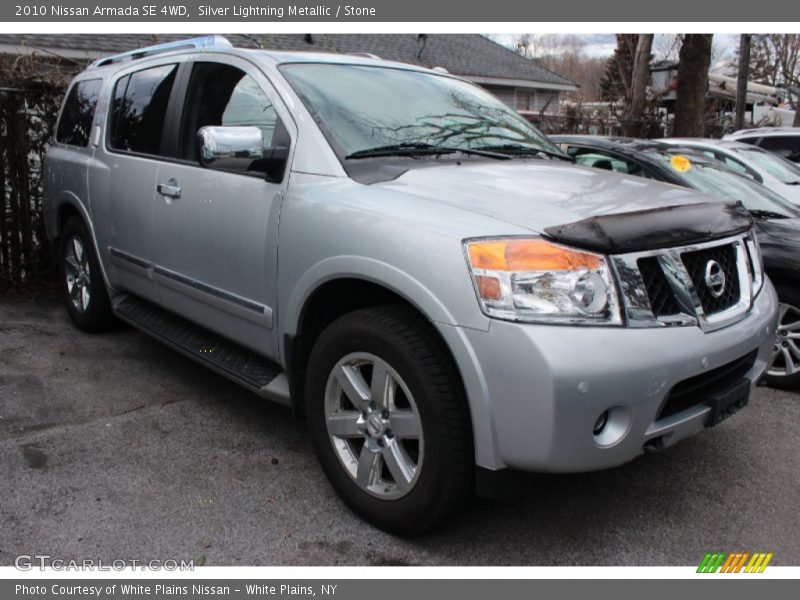Silver Lightning Metallic / Stone 2010 Nissan Armada SE 4WD
