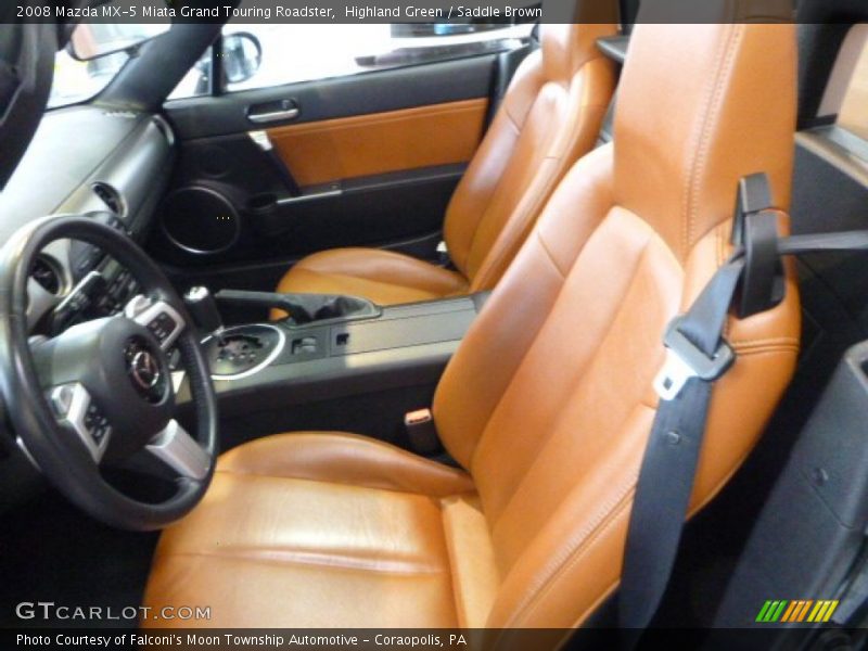 Highland Green / Saddle Brown 2008 Mazda MX-5 Miata Grand Touring Roadster