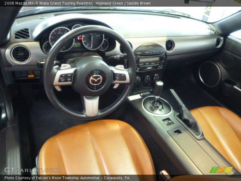 Highland Green / Saddle Brown 2008 Mazda MX-5 Miata Grand Touring Roadster