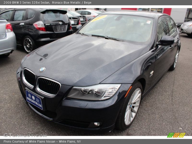 Monaco Blue Metallic / Beige 2009 BMW 3 Series 328xi Sedan