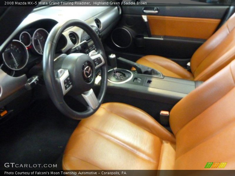 Highland Green / Saddle Brown 2008 Mazda MX-5 Miata Grand Touring Roadster