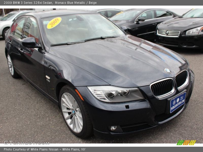 Monaco Blue Metallic / Beige 2009 BMW 3 Series 328xi Sedan