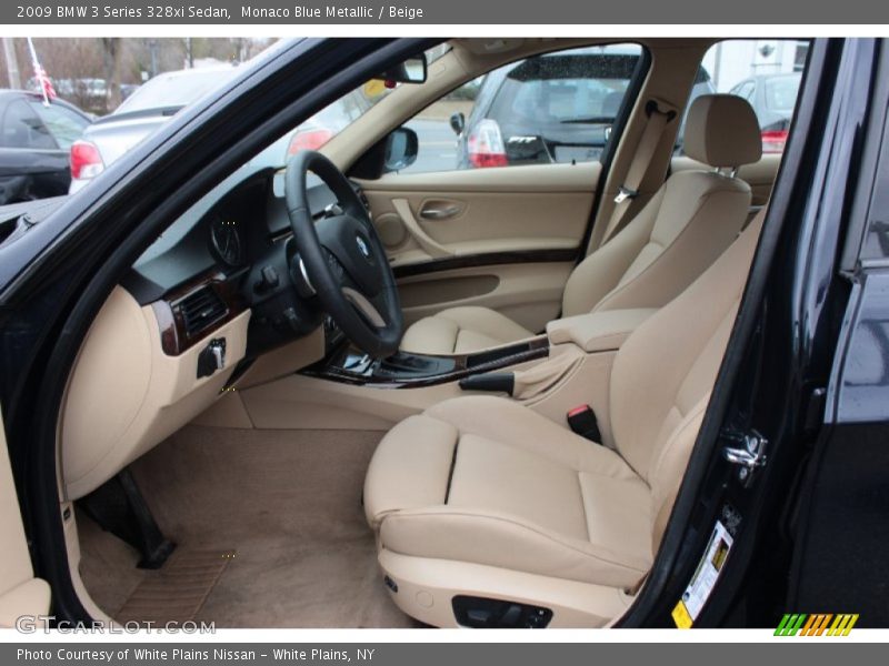 Monaco Blue Metallic / Beige 2009 BMW 3 Series 328xi Sedan