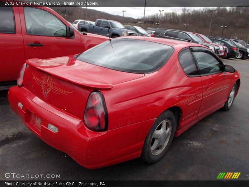 Bright Red / Ebony 2002 Chevrolet Monte Carlo SS