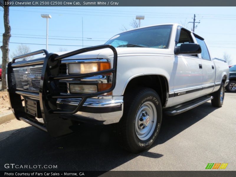 Summit White / Gray 1999 Chevrolet C/K 2500 C2500 Crew Cab
