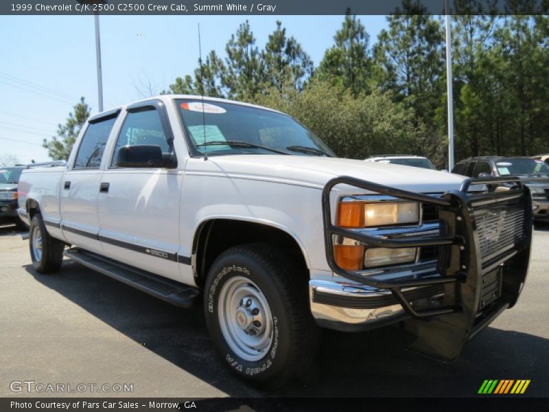 Summit White / Gray 1999 Chevrolet C/K 2500 C2500 Crew Cab