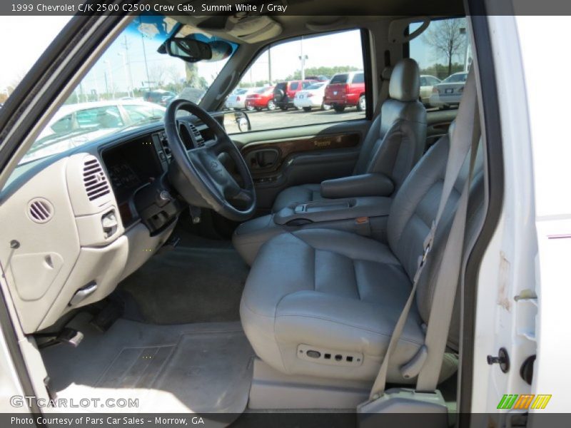 Summit White / Gray 1999 Chevrolet C/K 2500 C2500 Crew Cab