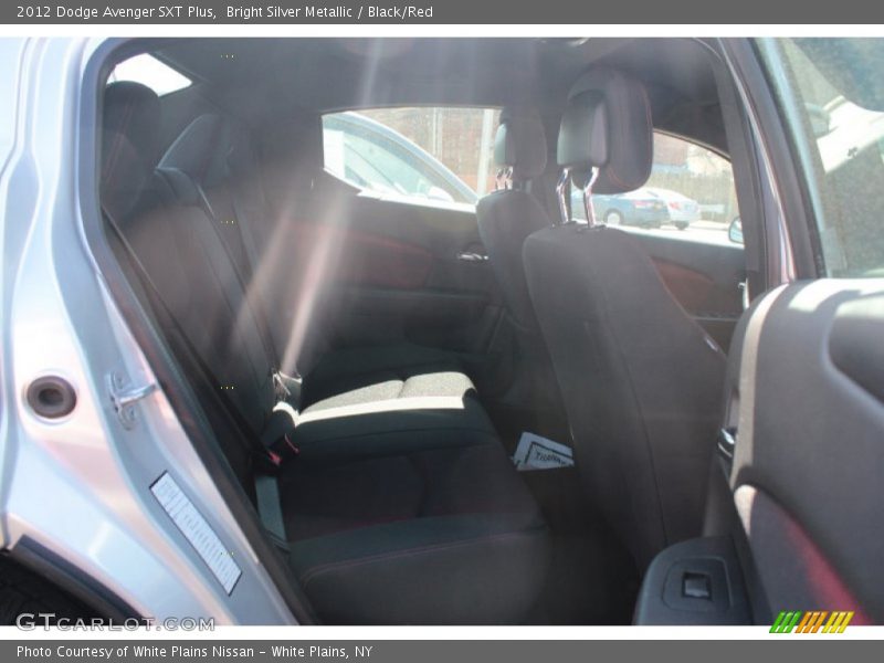 Bright Silver Metallic / Black/Red 2012 Dodge Avenger SXT Plus