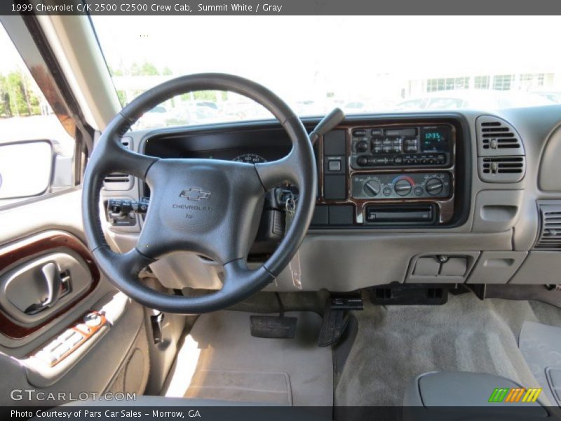 Summit White / Gray 1999 Chevrolet C/K 2500 C2500 Crew Cab