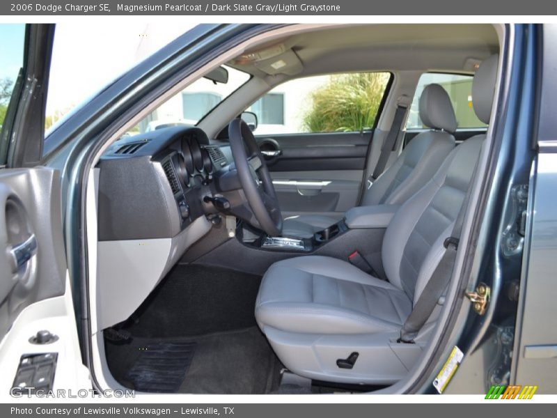 Magnesium Pearlcoat / Dark Slate Gray/Light Graystone 2006 Dodge Charger SE