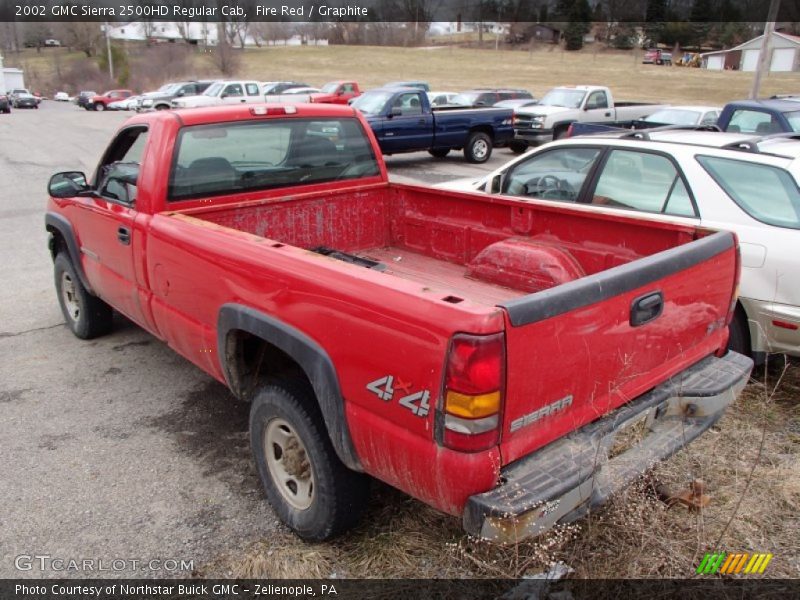 Fire Red / Graphite 2002 GMC Sierra 2500HD Regular Cab