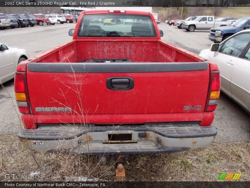 Fire Red / Graphite 2002 GMC Sierra 2500HD Regular Cab